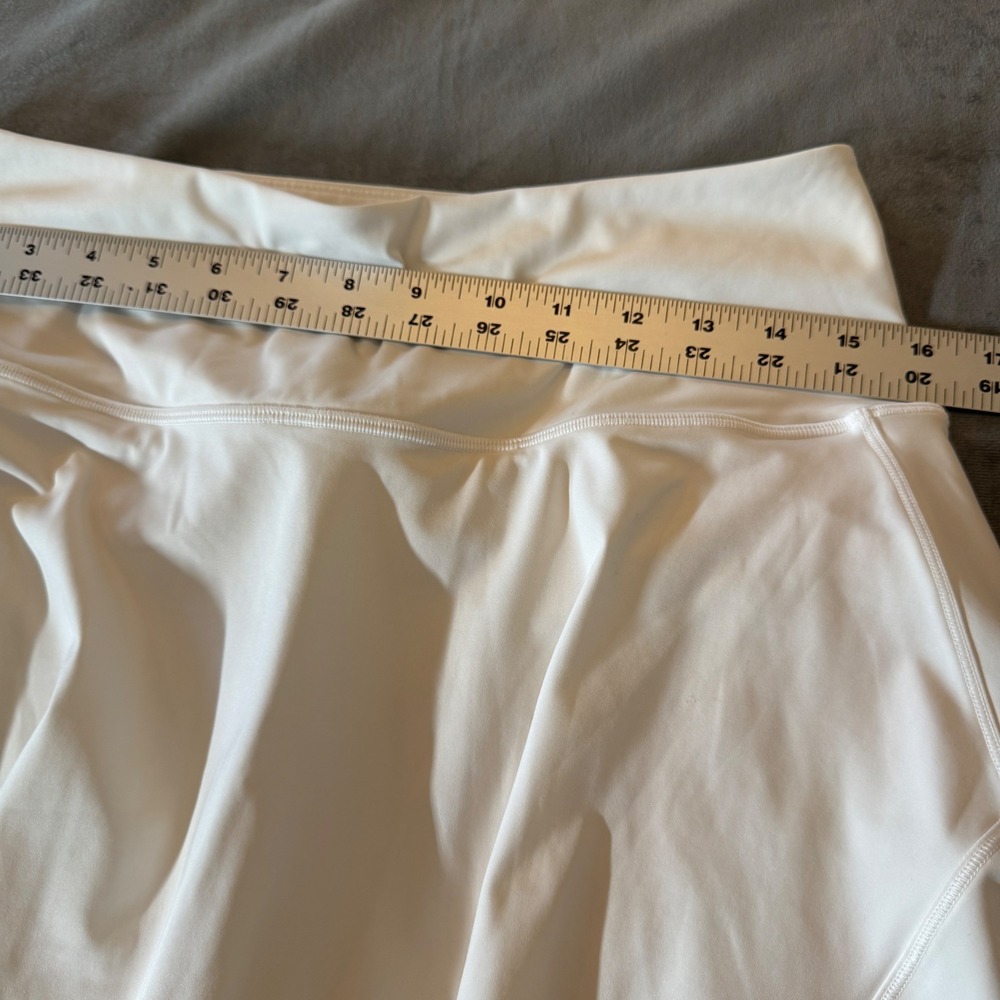 Athleta Womens Ace Tennis 15.5" Skort Medium White Active Athletic Tenniscore View 5